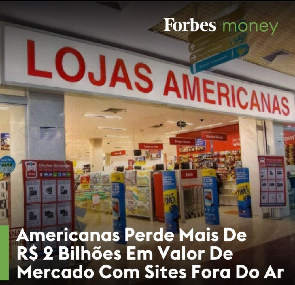 O site das Americanas e Submarino continuam fora do ar
