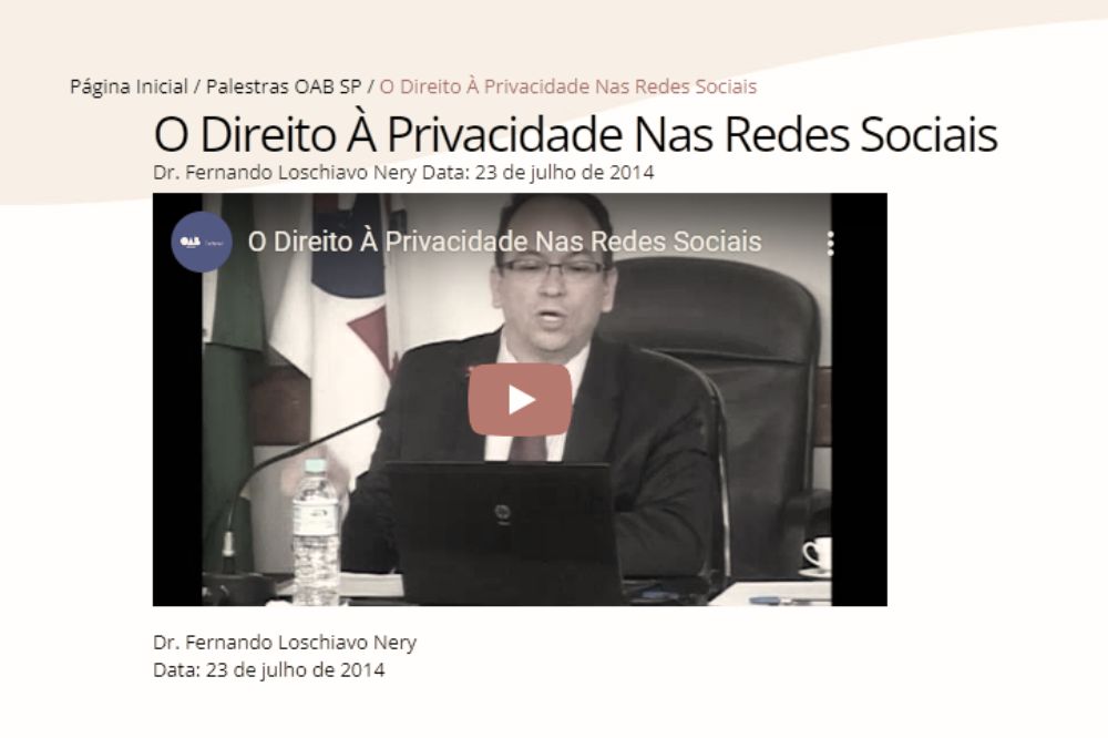 O direito à privacidade nas redes sociais